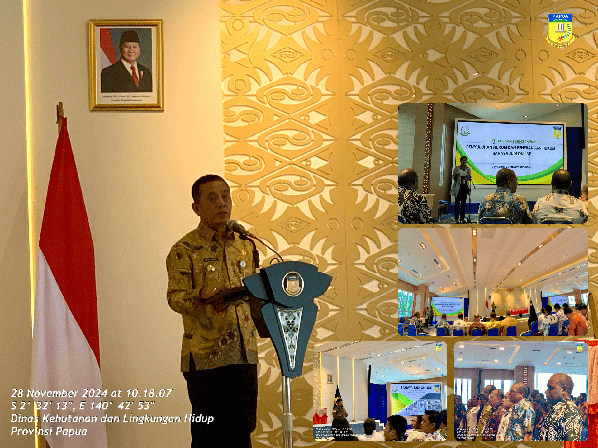 Kepala Dinas Kehutanan dan Lingkungan Hidup Provinsi Papua Ikut Serta dalam Kampanye Bahaya Judi Online