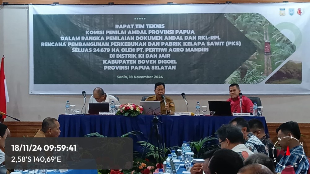 Rapat Tim Teknis Amdal dengan PT Pertiwi Agro Mandiri