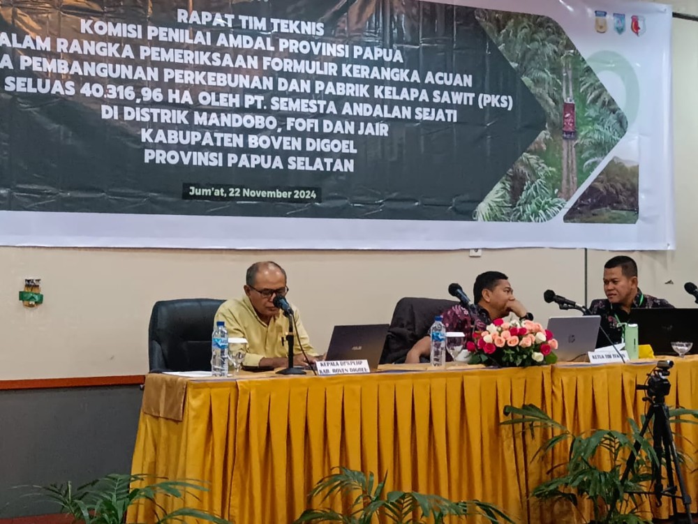 Rapat Pemeriksaan Formulir Kerangka Acuan Pembangunan PKS PT Semesta Andalan Sejati